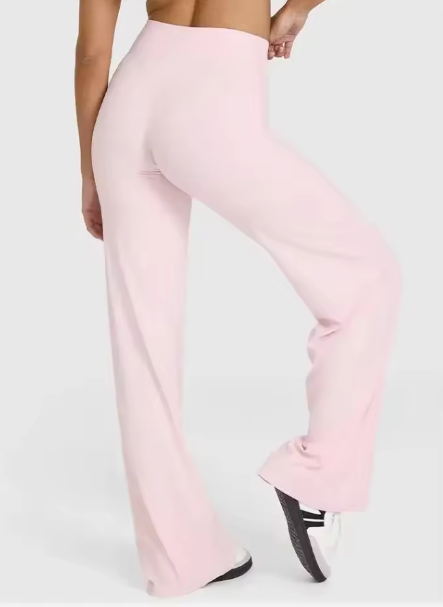 High-Waist Flare Fitness Pants – Sculpt & Comfort