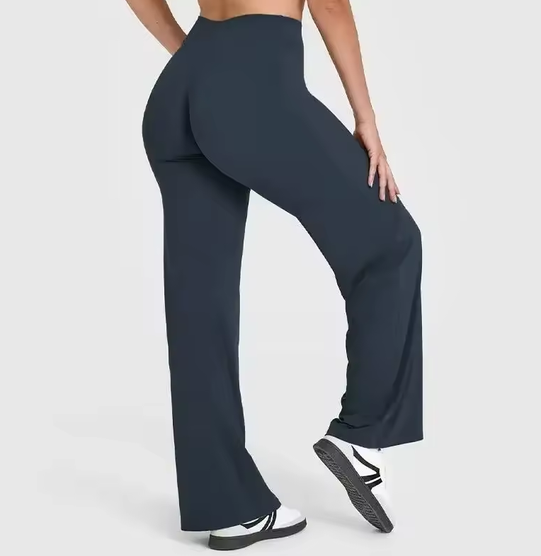 High-Waist Flare Fitness Pants – Sculpt & Comfort